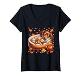 Photo Gallery donna dachshund lover must haves with fall vibes cute wiener dog maglietta con collo a v Photo Gallery donna dachshund lover must haves with fall vibes cute wiener dog maglietta con collo a v