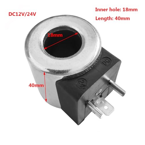 Bobine pour électrovanne hydraulique 24V à induction stable et alésage 18mm - 3