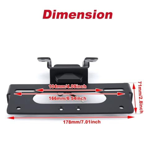Support de plaque d'immatriculation central moto Triumph Rocket