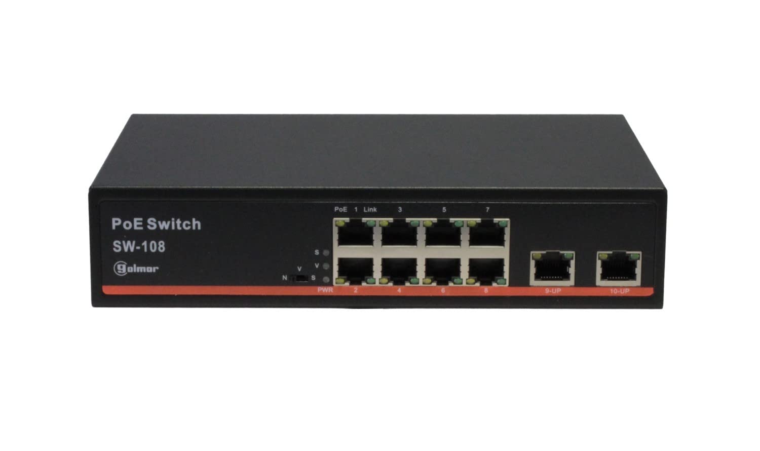 Switch 8 puertos POE SW-108 Golmar 31600239