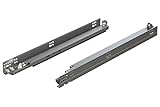 Netzteilmontage am Löcher Blum 563h3810b Tandem Plus Blumotion 38,1 cm Schublade Läufer Paar für Gesicht Rahmen, silber