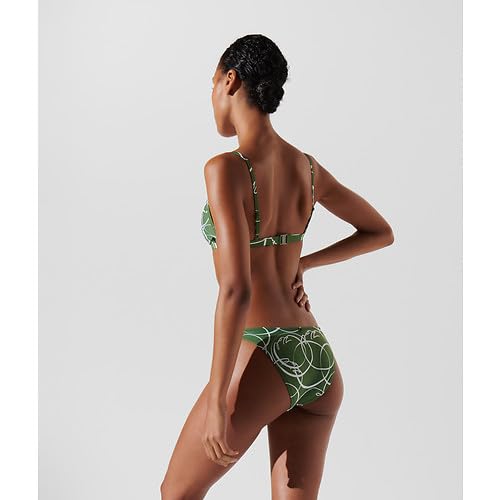 KARL LAGERFELD Damskie spodnie Circle Brazylijskie Bikini Bottoms, czarne, XL EU