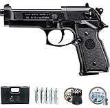 Pistola de balines Beretta M92 FS Negra CO2 | Arma de Aire comprimido semiautomática para perdigones Calibre 4,5mm