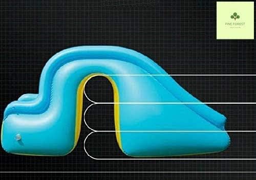 【Fine Forest】すべり台 滑り台 付き ビニール プール ジャンボ キッズ 子供 家庭用 210cm×140cm×60cm