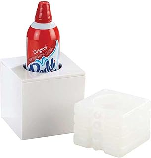 3399 Whipped Cream Cooler, 4.75" Height, 5" Width, 5" Length, Melamine, White