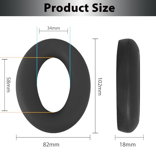 Adhiper Sweat Ear Covers para Sony XM4 XM3 WH-CH720N WH-XB910N ULT WEAR | Cubiertas de Silicona para Auriculares Bose 700 y QuietComfort Ultra, Cubiertas Impermeables para Almohadillas de Auriculares miniatura 6