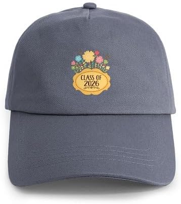 CafePress Class of 2026 Graduate Floral Adjustable Baseball Cap