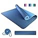 PROIRON Yoga Mat Colchoneta Esterilla Yoga Antideslizante TPE Estera de Yoga Extra Suave con Double Capas Azul 1830×800×6mm