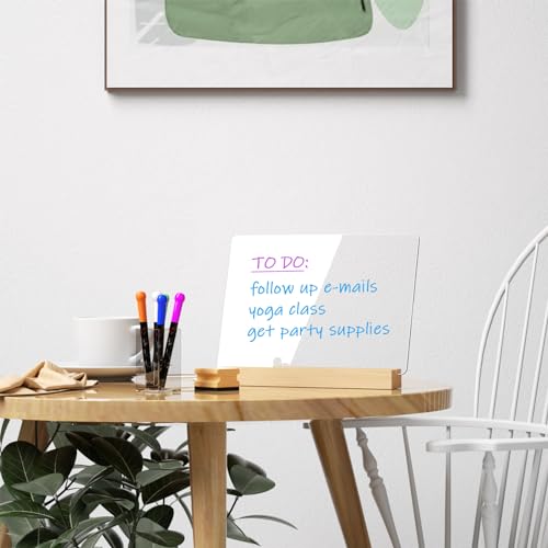 Light Up Clear Dry Drase Board 13 x 9 inch with 5 Markers, Acrylic Lighting Message Memo Note Board for Home/Office/Kitchen/Bedroom by RR RAXMIN - Image 5