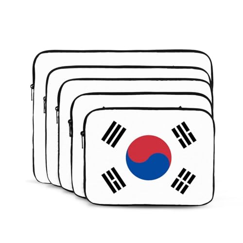Flag Of Republic Of Korea Laptop Sleeve Case 17 Inch Suitable For Notebook Computer Tablet Traveling Carrying Simple Case2