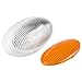 Lumitronics LED RV Oval Porch Utility Light with Clear & Amber Lenses. Perfect Replacement 12V Lighting Fixture for RVs, Motorhomes, Campers, 5th Wheels, Trailers (White Base)