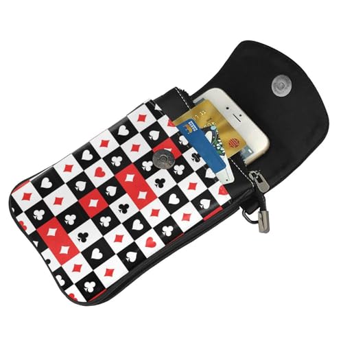 Vegan Leather Crossbody Phone Wallet, Flip Design with ID Window & Transit Card Slot for Daily Commute4