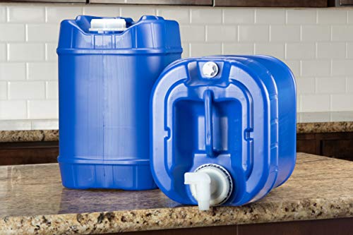 Legacy Food Storage Emergency Water Storage Containers, Long Term 5 Gallon Water Tank - 4 Stackable Food Grade Tanks Included, for Camping, Prepping, Survival - 20 Gallon Total Capacity - Image 3