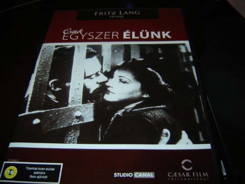 You Only Live Once [Region 2] (1937) / Egyszer Elunk / REGION 2 PAL DVD /Audio: English / Subtitle:Hungarian / Actors: Sylvia Sidney, Henry Fonda, Barton MacLane, Jean Dixon, William Gargan / Director: Fritz Lang/ Playtime: 86 minutes