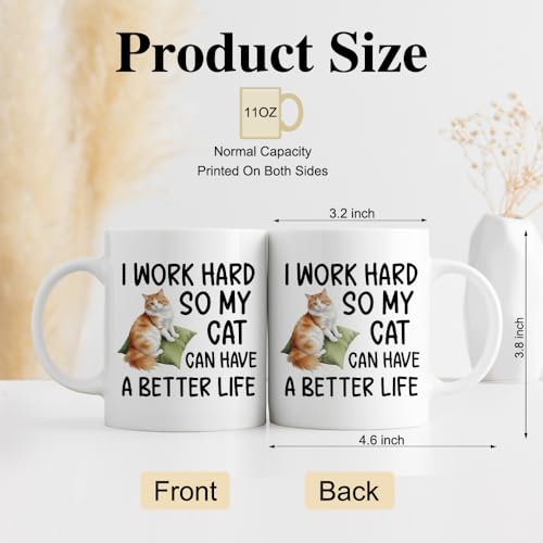 Taza con frase divertida para amantes de gatos miniatura 2