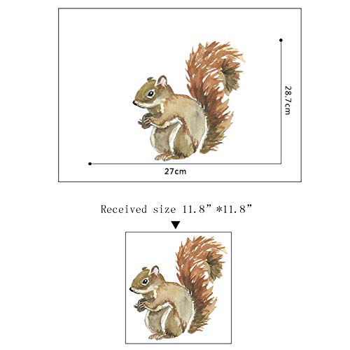 Vinilo Decorativo 3D Ardilla Amoda Marrón miniatura 7