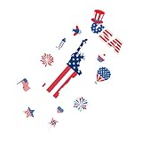 Patriotic Refrigerator Magnets July 4th: Decoration Fridge Magnet Independence Day Stickers for Kitc