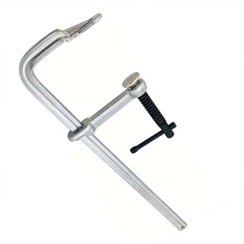 Heavy Duty Industrial F-Forged Steel Quick Clamp - 12"(300mm) Jaw Opening, 4-3/4"(120mm) Throat Depth for Woodworking (Cabinet Assembly/Joint Gluing) & Welding (Metal Positioning)