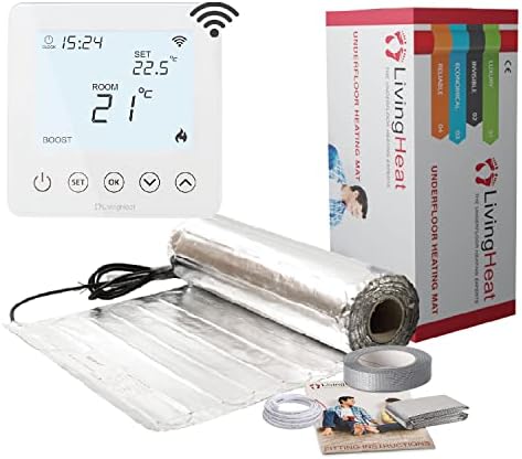 Underfloor Heating Kit for Under Laminate & Wood Floors, Electric 150w /m² with Wi5 Wi-Fi Thermostat, 24/m²