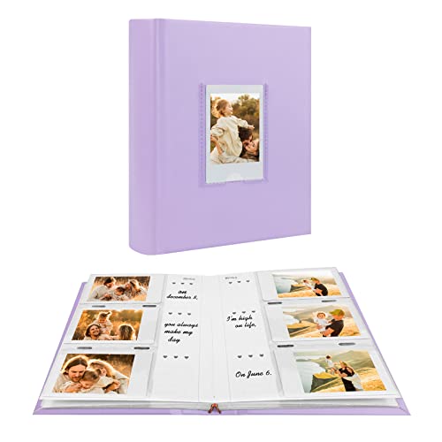 180 Pockets Photo Album for Fujifilm Instax Mini 12 11 9 8+ 8 7s 99 40 Evo Camera, Front Window