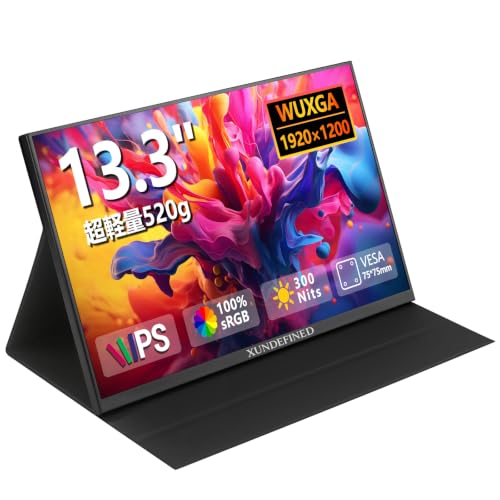 Amazon.co.jp: XUNDEFINED モバイルモニター 13.3 インチ WUXGA 1920