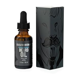 Hypoallergenic/Nut-Free Beard Oil – 100% Natural – No Synthetics or Preservatives – Formulated to Promote Growth, Soften Beard, Eliminate Itch, and Enhance Shine – Made Entirely from Seed-Based Oils