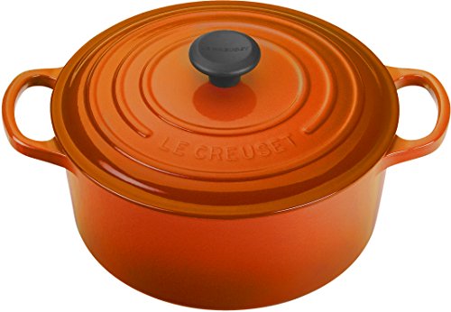Le Creuset Enameled Cast Iron Signature Round Dutch Oven, 3.5 qt, Flame