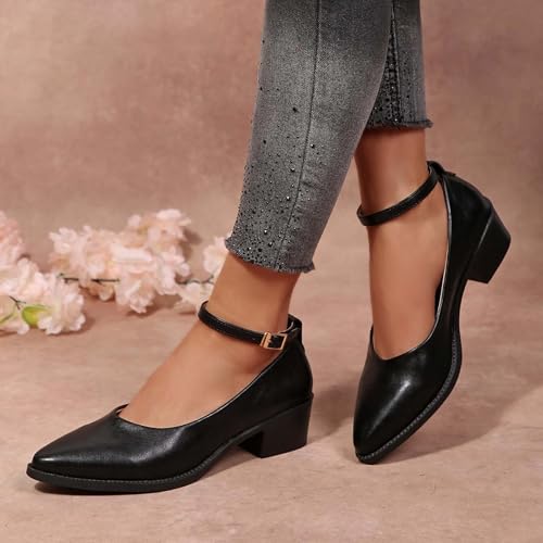 Chaussures Mary Jane bout pointu à enfiler pour le travail
