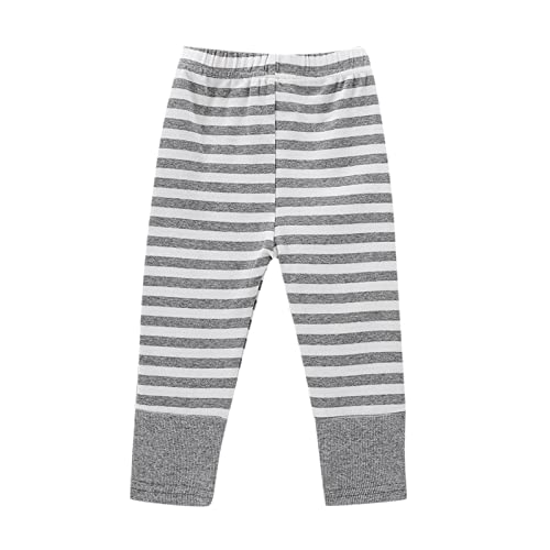 Baby Boys Legging Pants Elastic Waist Striped Soft Breathable Trendy Slim Sweatpants Infant Boys Cute Stretchy Trousers