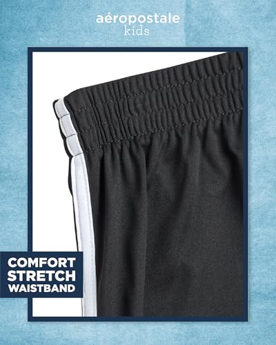 Image of AEROPOSTALE Boys Active Shorts Set - 3 Piece Short Sleeve Active Jersey Tees and Performance Jersey Dolphin Shorts (8-12)