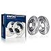 Detroit Axle - Brake Kit for Dodge Grand Caravan Journey Chrysler Town & Country VW Routan Drilled and Slotted Brake Rotors Ceramic Brakes Pads Replacement : 11.89