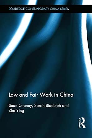 Law and Fair Work in China book cover