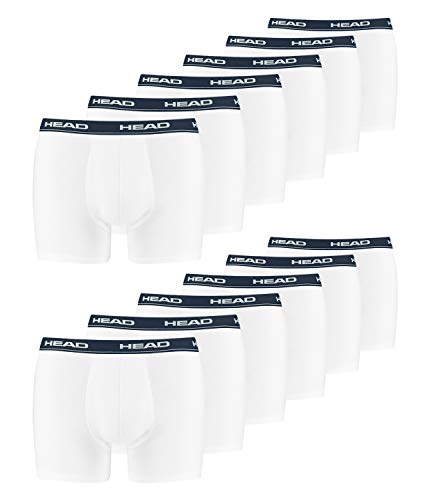 HEAD calzoncillos bóxer para hombre pack de 12 ropa interior de algodón elástico