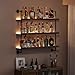 Woskar 3-Tier Wall Mounted Wine Rack with LED,Liquor Bottles Floating Shelves Display Storage Organizer for Home Bar Dining Room Kitchen (31.5