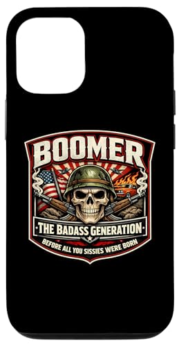USA �u�[�}�[���� Badass Before You Sissies Were Before You Sissies Were Born �X�}�z�P�[�X iPhone 12/12 Pro �p