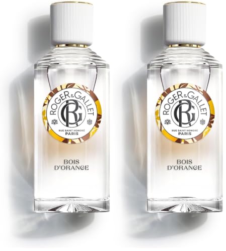 Roger&Gallet - Eau Parfumée Bienfaisante Bois d'Orange 30ml - Orange amère Petit grain Patchouli - 93% d'ingrédients d'origine naturelle (Lot de 2)