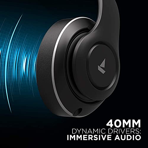 Image of (Refurbished) boAt Rockerz 560 Wireless Bluetooth Over The Ear Headphone with Mic (Active Black)