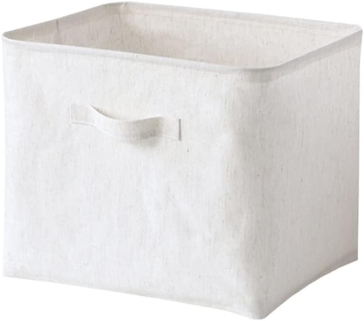 Laundry Basket Clothes Hamper Cotton Linen Dirty Clothes Foldable Laundry Basket Sundries Gadgets Storage Basket Laundry Hamper for Dorm(37 * 26 * 25cm)
