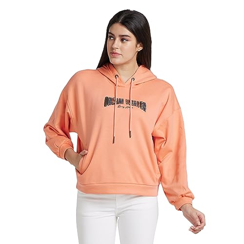Image of Being Human Pink Long Sleeve Women's Hoodie Clothing