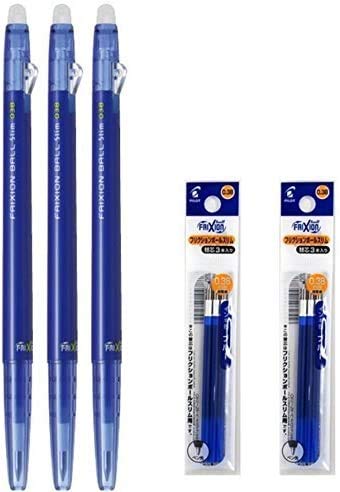 Pilot frixion ball slim retractable erasable gel ink pens Clearance