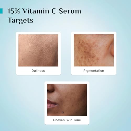 Image of Pilgrim 15% Vitamin C Serum 20 ml for Glowing Skin with Ferulic Acid & Kakadu Plum | Advanced Dark Spot Corrector, Hyperpigmentation & Brightening Face Serum | For All, Combination, Normal Skin