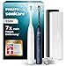 Philips Sonicare 5500 elektrische Zahnbürste, Sonic Zahnbürste mit 2 Putzmodi, Andruckkontrolle, EasyStart, SmarTimer und BrushPacer, Weiß und Navy, 2er-Pack, Modell HX7119/01 [Neue Technologie]