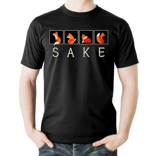 T-shirt da uomo morbida aderente con grafica dal design fresco, Oh per Fox Sake, L