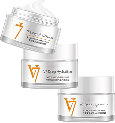 V7 Crema de Maquillaje Hidratante Profunda Waterlight, Agua Piel Joven, Crema Hidratante Tonificante, Ligera, No Grasa, Apto para Todo Tipo de Piel