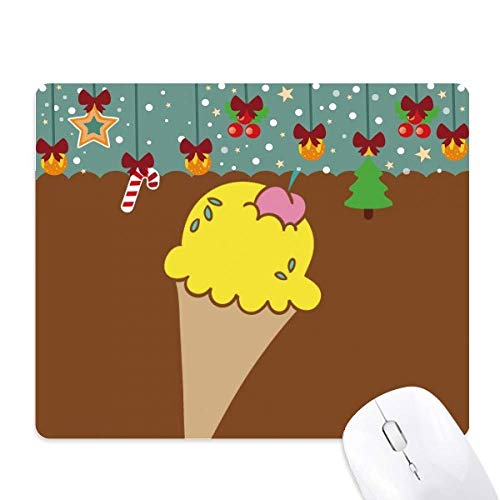 Tapis de souris caoutchouc cerise jaune stable pour éviter les glissements