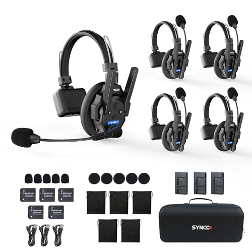 SYNCO Xtalk X5 インカム ワイヤレスヘッドセット 5個セット 41kCx5WcrZL.jpg