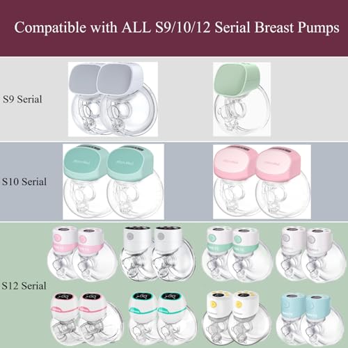 Upgrade Duckbill Valves Compatible with TSRETE/kmaier/eulumap/Momcozy S9/S12 Wearable Breast Pump，Original Parts Updated with Free Rotation,6pcs2