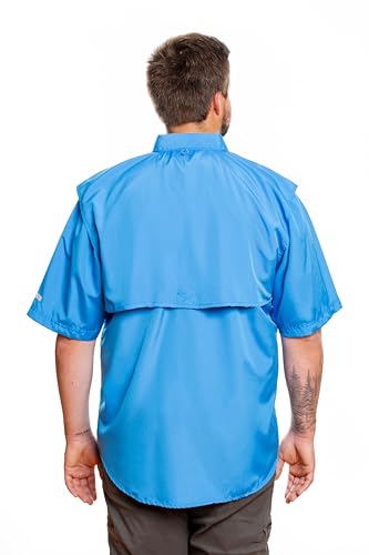 Men’s PESCADOR Fishing Shirt – Quick-Dry Lightweight Polyester, Sun Protection, Mesh Back, Button Down – XS–7XL & Tall Sizes3
