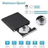 External CD DVD Drive for Laptop USB 3.0 USB C CD Drive External DVD Drive Portable CD ROM Burner Reader Writer Drive External DVD Player for Laptop Desktop PC Windows 11/10/8/7 MacBook Mac OS Linux - Image 6