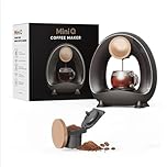 HAILASRE Americano Coffee Machine for Ground Coffee,20s Fast Brewing Single Serve Coffee Maker with Coffee/Tea Filter Adapter Drip Coffee Maker（Black）